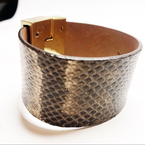 Leighelena | Snakeskin Wide Jigsaw Cuff - Picture 2 of 3